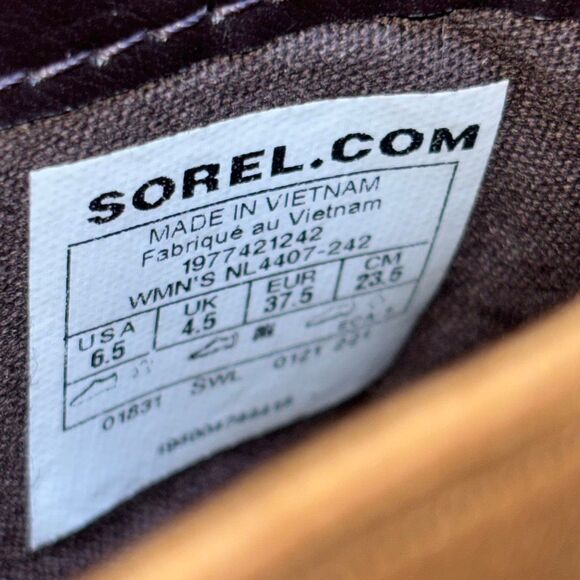NWT Sorel Lenox Chelsea waterproof leather boots Velvet Tan 6.5 lug sole - Picture 6 of 8
